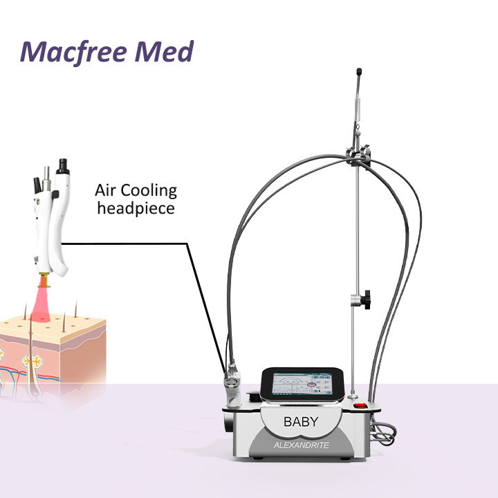 755nm Alexandrite Mini Diode Laser avec écran tactile intelligent pour un fonctionnement facile dans l'industrie de la beauté
