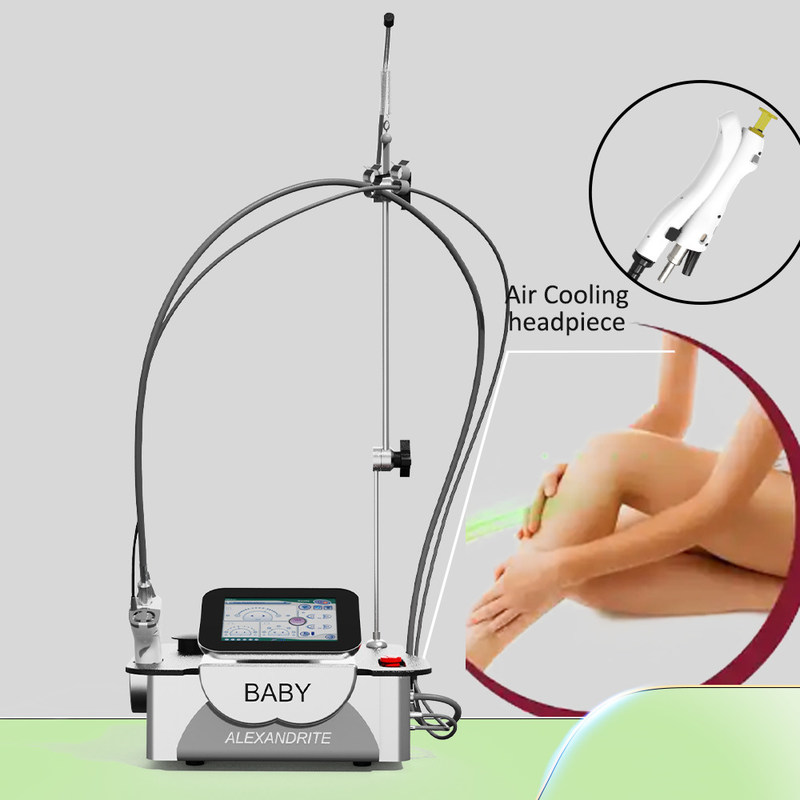 2024 alimentation pour laser à diode 755 nm la plus performante, partie Alexandrite, mini produit pour cliniques esthétiques, pour l'épilation, écran tactile intelligent LCD, équipement de beauté